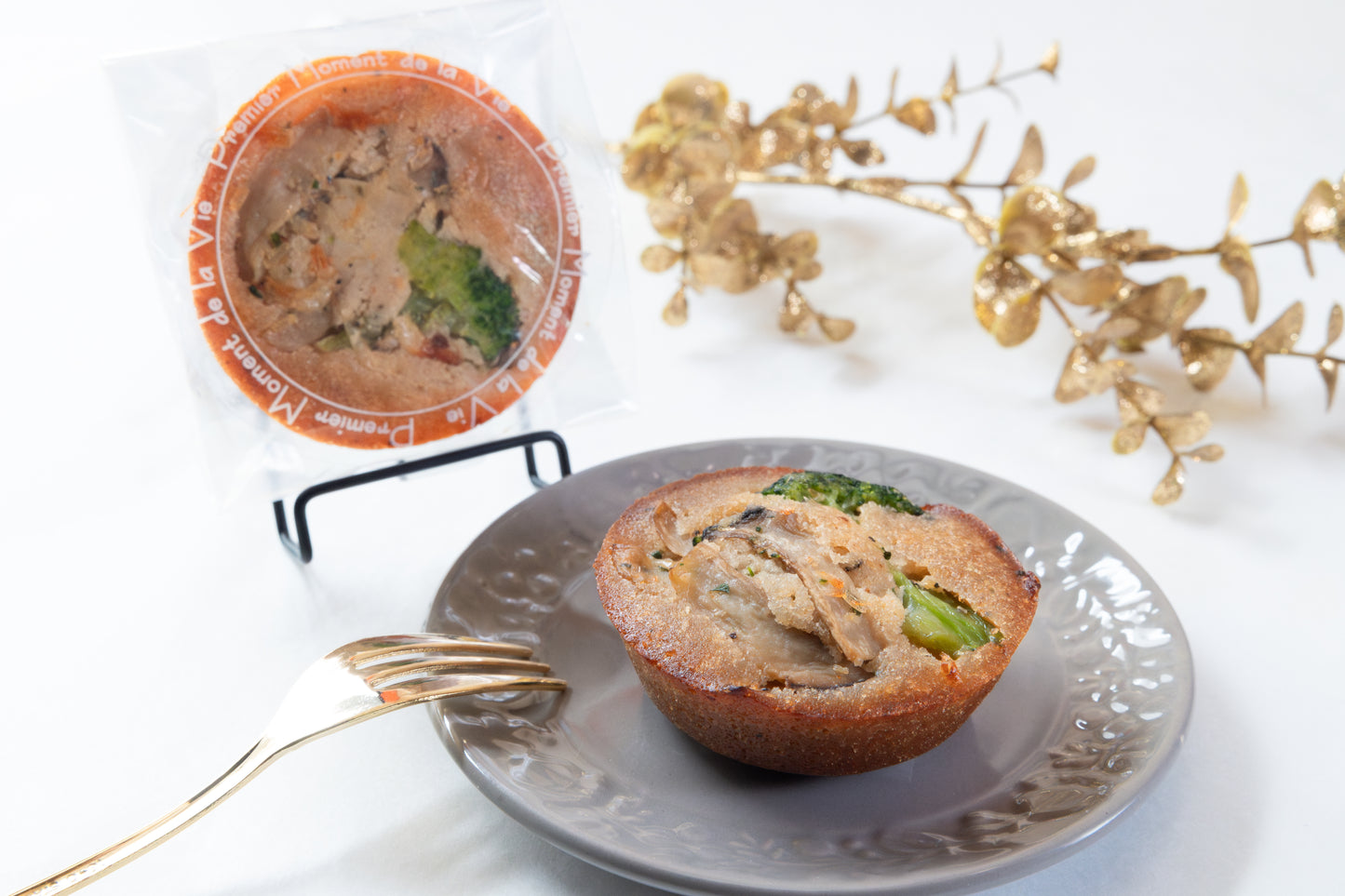 エリンギとブロッコリー、小エビのアヒージョ